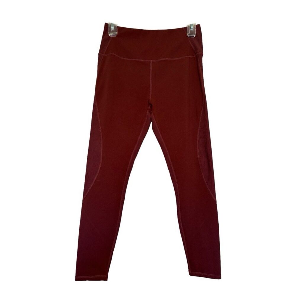 GLYDER woman's size large L limitless movement ribbed ankle athletic leggings
